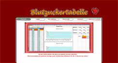 Desktop Screenshot of blutzucker-tabelle.de